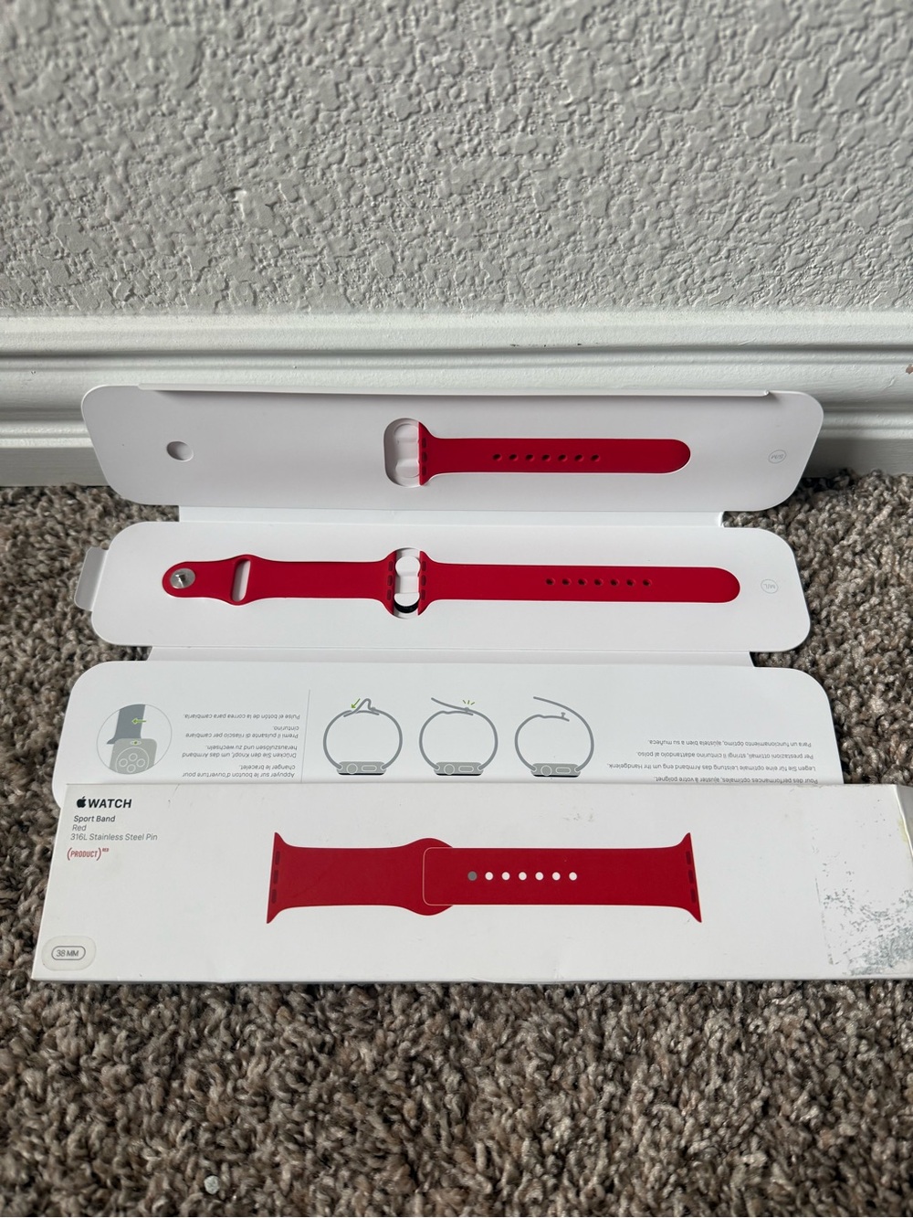Apple Watch Sport Band - Red